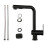 Pull Out Kitchen Sink Faucet Easily-Black Comes with two tubes 1