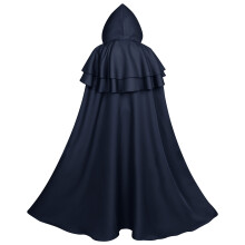 Cape médiévale pour enfant et adulte, Costume de-Bleu