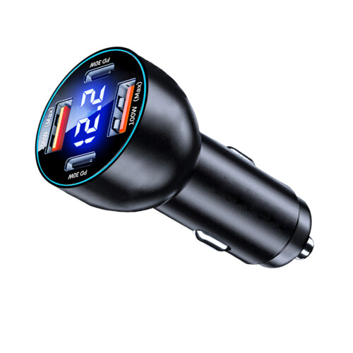 Universal Vehicle Car Charger USB 100W PD30W Output-2USB 2PD