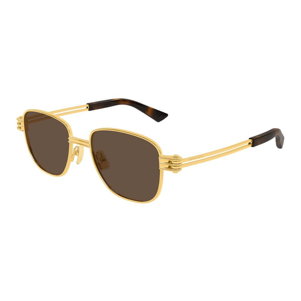 Bottega Veneta Bv1380s 003 Unisex New Sunglasses Gold