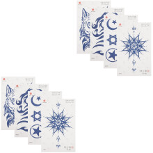 8Vels Viking Tattoos Temporary Tribal Stickers Multikleuren Body Face