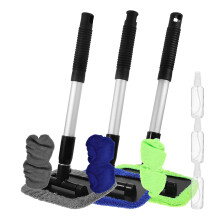 1Set Auto Spiegelwisser Met Microvezel En Plastic Handvat Voor Ramen
