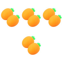 8Pcs Small Orange Stretchy Carrot Toys Safe Tpr Squeeze Toys for Kids