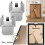 Rusts Proof Bathroom Safe Picture Hanging Claws Stainless-12pcs 5