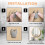 Rusts Proof Bathroom Safe Picture Hanging Claws Stainless-12pcs 6