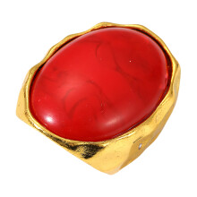 Elegante gedurfde waterdruppelring Premium hars metalen