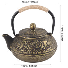 Japanese Cast Iron Kettle Teapot 900ml Strainer
