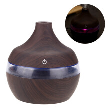 300ml Wood Grain Humidifier USB LED