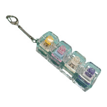 Stress Relief Keyboard Keychain Toy with Glowing-Color scroll A