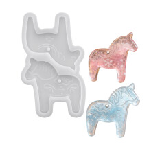 Siliconen mal met paardenfiguur voor creaties van hars en unieke