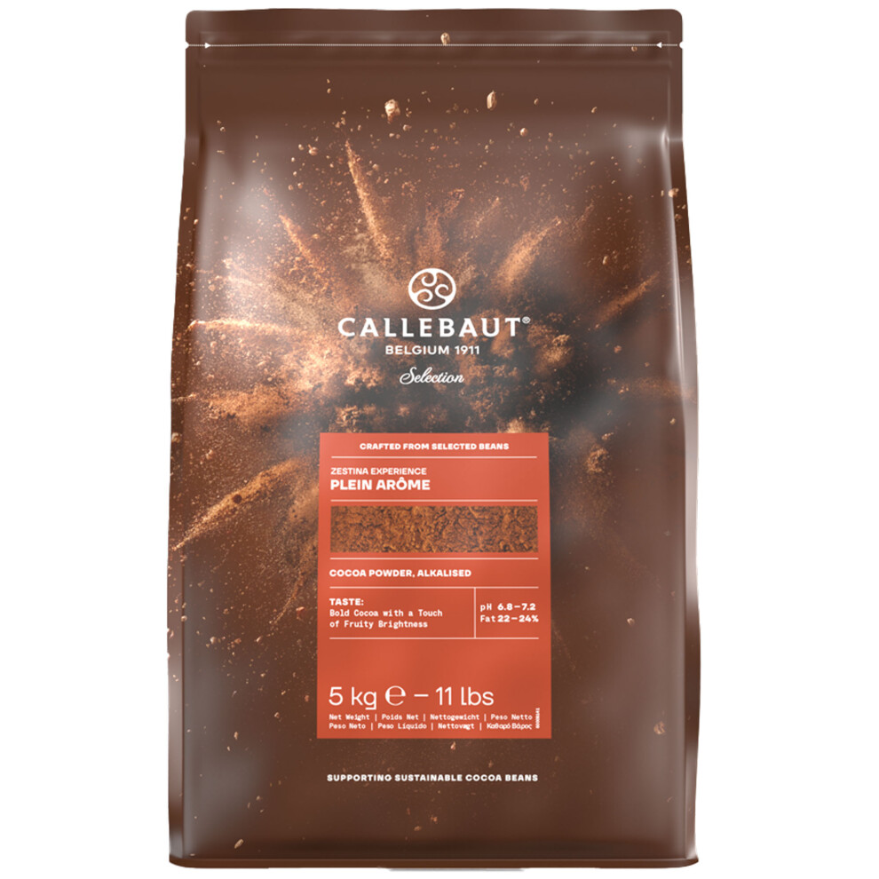 Callebaut Alkalised 'Plein Arome' Medium Brown Cocoa Powder (22 - 24% Fat), 5Kg
