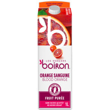 Boiron Ambient Blood Orange Fruit Puree 1 litre. - Perfect for Cocktails, Smoothies, and Desserts.