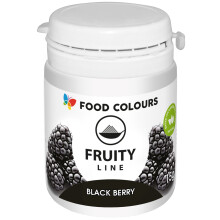 Food Colours Fruity, Water Soluble Powder Colours - Black Berry 15g