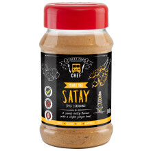 Essential Cuisine Peanut-Free Satay Style Seasoning Spice Rub, Flavourful and Easy-to-Use for Tasty Meat Recipes! - 340g