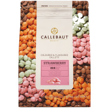 Callebaut Pink Coloured Cocoa Butter Based Chocolate Strawberry Flavoured 2.5 kg