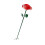 Long Lastingly Iron Flower Garden Decoration Providing-Red 1
