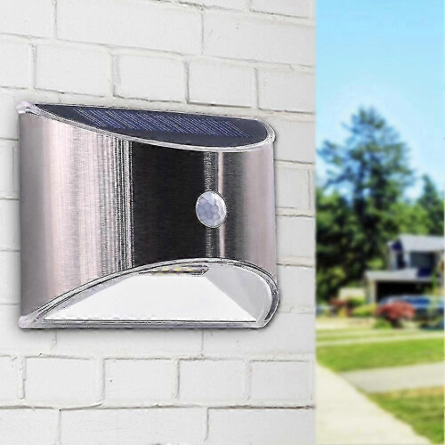 Led Solar Light Motion Sensor Waterproof Outdoor Wall Lights Stainless Steel Shell Lighting For Gar 2