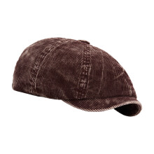 Franse corduroy baret met lichtgewicht ontwerp voor dames-Koffie
