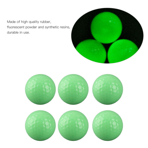 6 Glowing Golf Balls for Evening