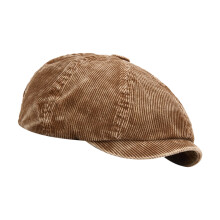 Franse stijl barethoed ademend corduroy lichtgewicht voor-Khaki
