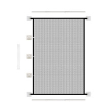Foldable Animal Enclosure Door Fence Breathable Mesh-110x72cm