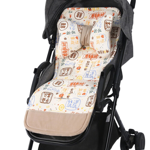 Baby Strollers Liners Cushion with Printed Pattern-Text style