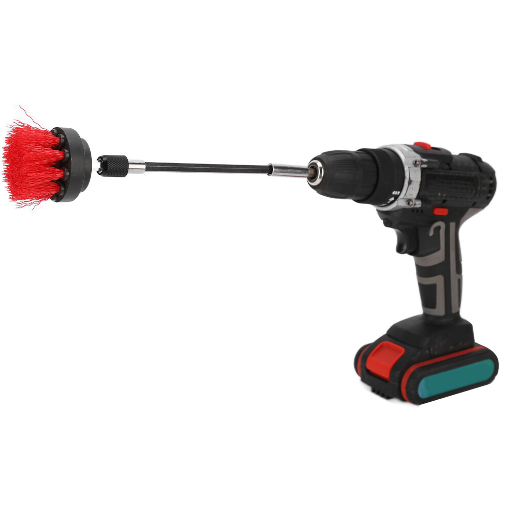 Heavy Duty Drill Scrub Brushes 4 Pack Nylon