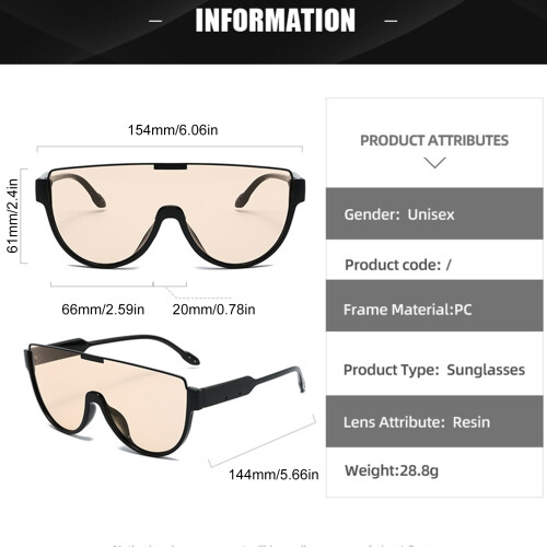 Classy Oversized Sunglasses Large Frame Polarized Lens-4 2