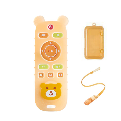 Food Grade Silicone Baby Teether Soothing Teether-Oranges set