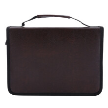 Brown PU Leather 150 Slot Pen Case
