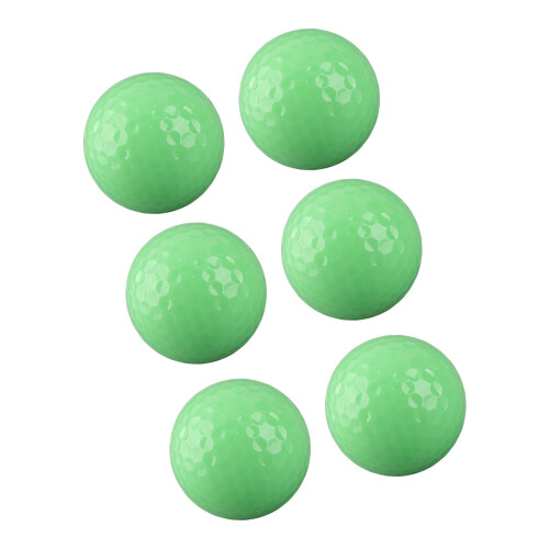 6 Fluorescent Golf Balls Night Use