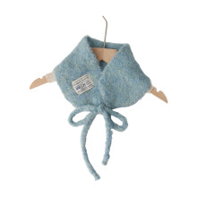 Warm Tie Neck Warmer Polyester Wool Scarf for Cold Weather-Blue