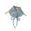 Warm Tie Neck Warmer Polyester Wool Scarf for Cold Weather-Blue 1