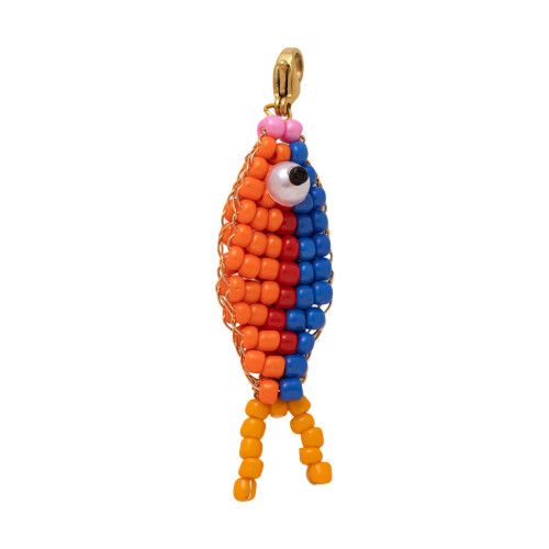 Beaded Fish Pendant Keychain Fish Shape Key Holder Key-6
