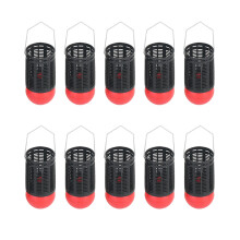 10Pcs Angeln Weiche Köder Werfen Gerät Werfer Feeder Halter-S