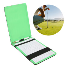 Black PU Golf Score Book with Pen