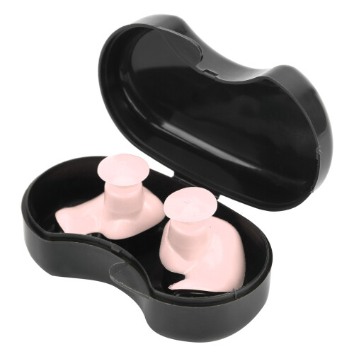 Pink Spiral Swimming Earplugs Silicone