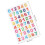 20Feuilles Autocollants Alphabet Brillants Multicolores Décor 1