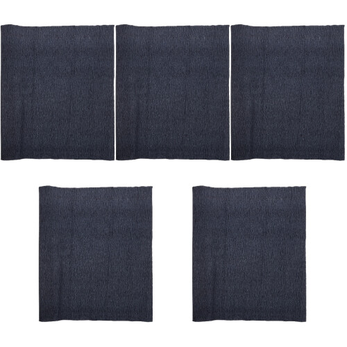 5Rouleaux Papier Crépon Noir Pour , Fleurs Décorations 1