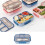 Divided Bentos Container With Silicone Seal Heat Resistant-Pink 2