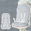 Four Season Baby Strollers Pad Polyester-bear head cushion 3