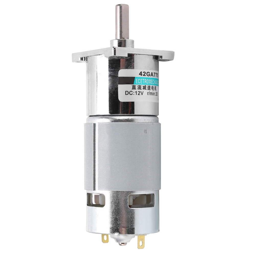 Low Speed 12V DC Gear Motor 20 RPM XD-42GA775