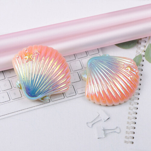 20Pcs Diy Refrigerator Stickers Colorful Mixed Shell Decoration