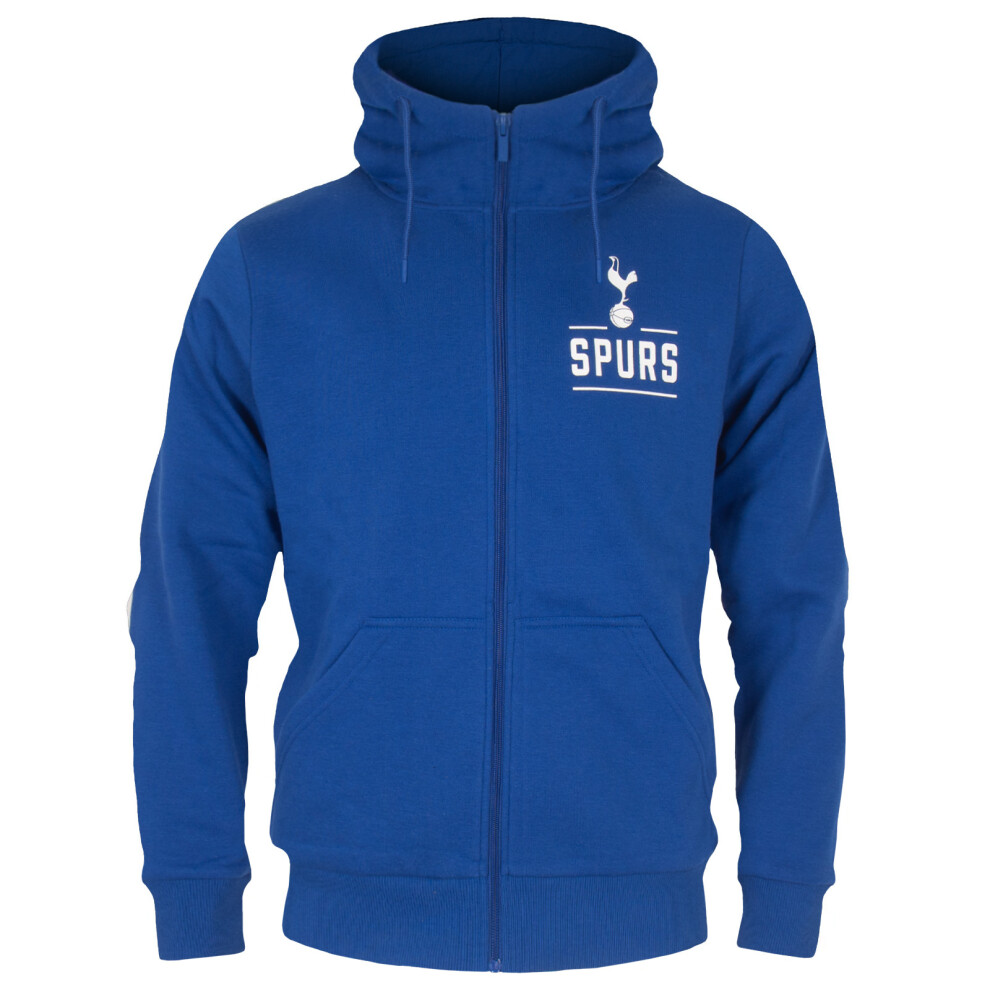 Tottenham Hotspur Fc Official Football Gift Mens Fleece Zip Hoody Marine Xxl Blue