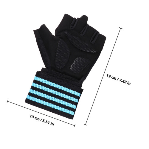 1Paar Robuste Trainingshandschuhe Mit Lüftung Und Handgelenksstütze 1