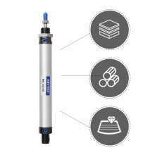 16mm Bore 100mm Stoke Pen Type Pneumatic Air Cylinder Single Rod
