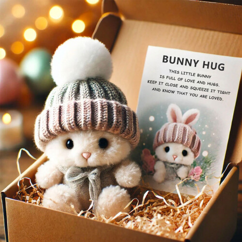 Styles de dessins animés lapin cadeau conteneur-Type A gris