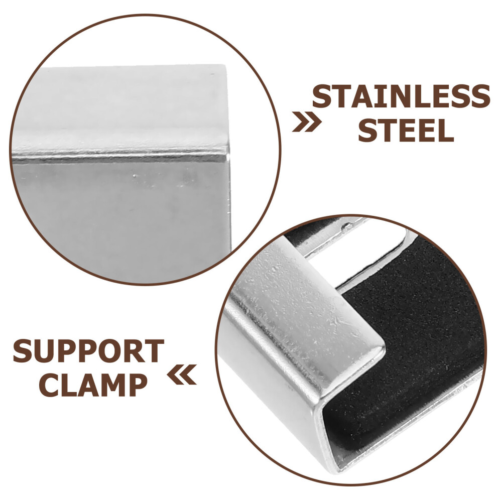 8Pcs Mirror Hangers 304 Stainless Steel Wall Mount Clips For Glass 012921090732