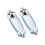 2Pcs Funny Transforming Pen Squid Plastic Ballpoint Pen-Silver 1