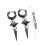 Hypoallergenical Earrings Bullets and Cone Styles Stainless-2 2